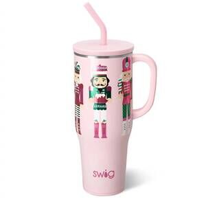 NEW SWIG LIFE women's sugar plum soldiers mega mug in pink